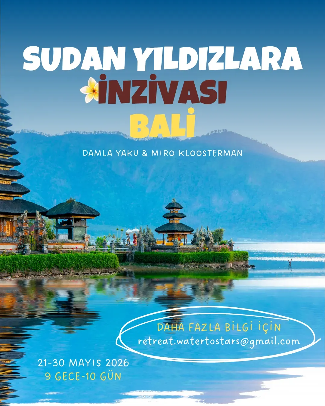 Water to Stars · water temple flyer